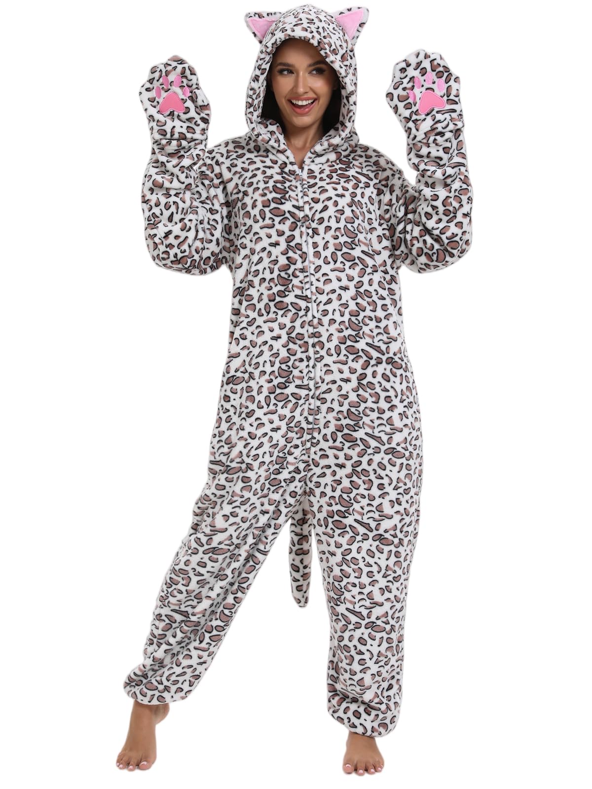 Adult Onesie Pajamas Animal One Piece Costume Halloween Cosplay for Women Men