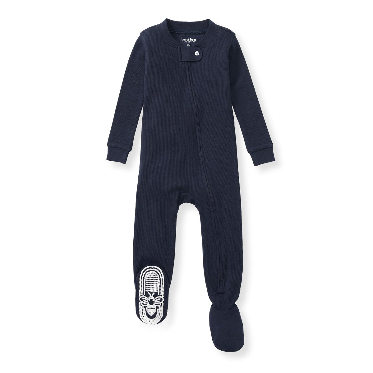 Burt's Bees Baby Boys Organic Cotton, Snug Fit Footed Sleeper Pajamas