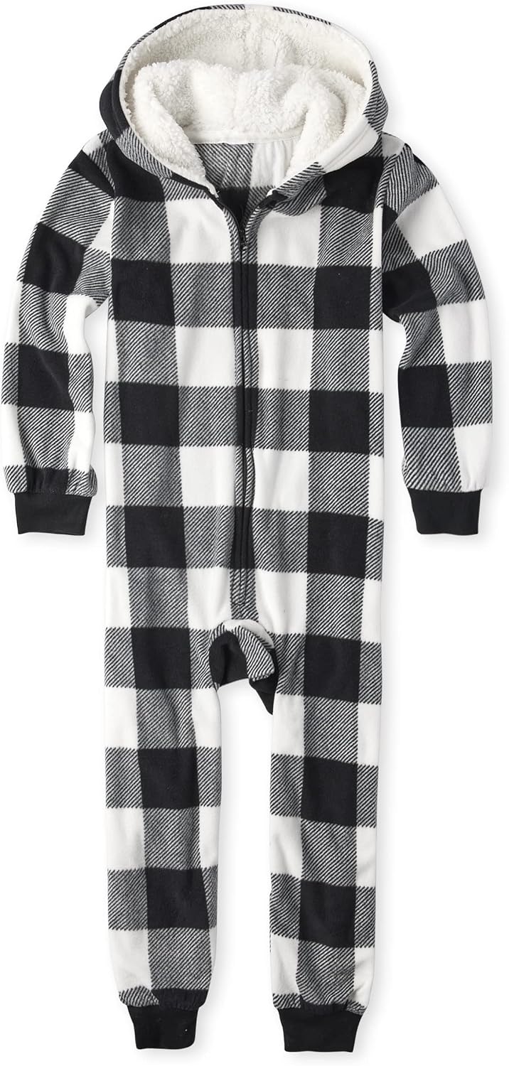 The Children's Place Baby and Kids' Sibling Matching Christmas Pajama Sets, Fleece
