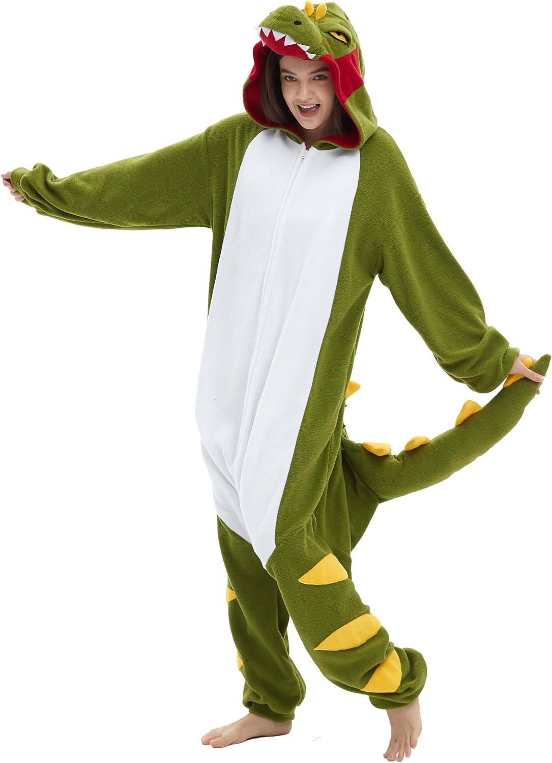 SAMGU Adult Onesie Animal Halloween Cosplay Costume One Piece Pajamas for Women and Men