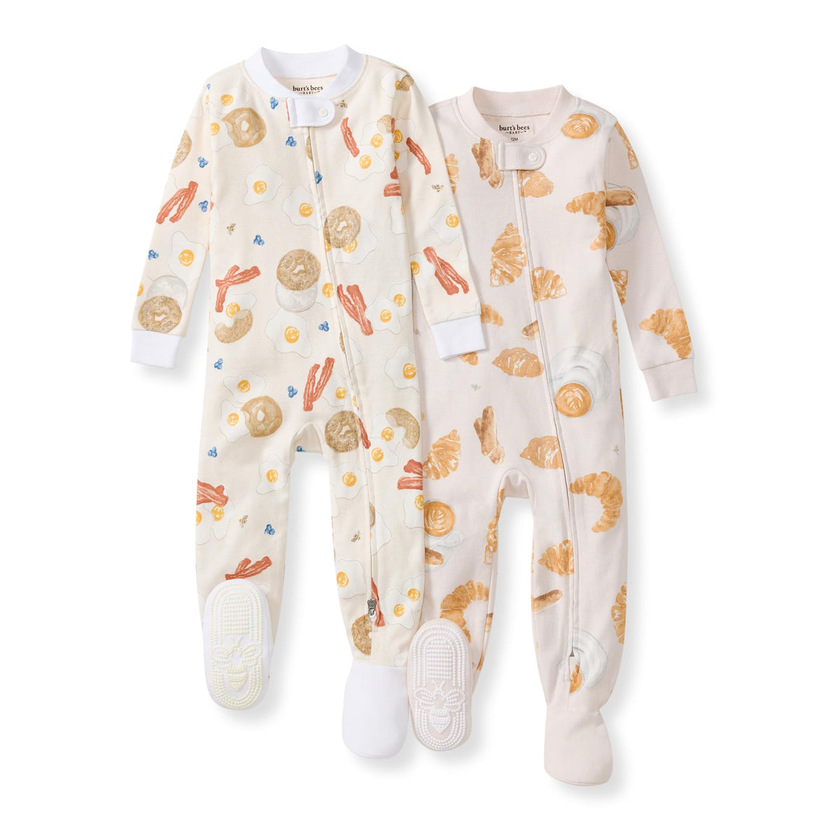 Burt's Bees Baby Boys Organic Cotton, Snug Fit Footed Sleeper Pajamas