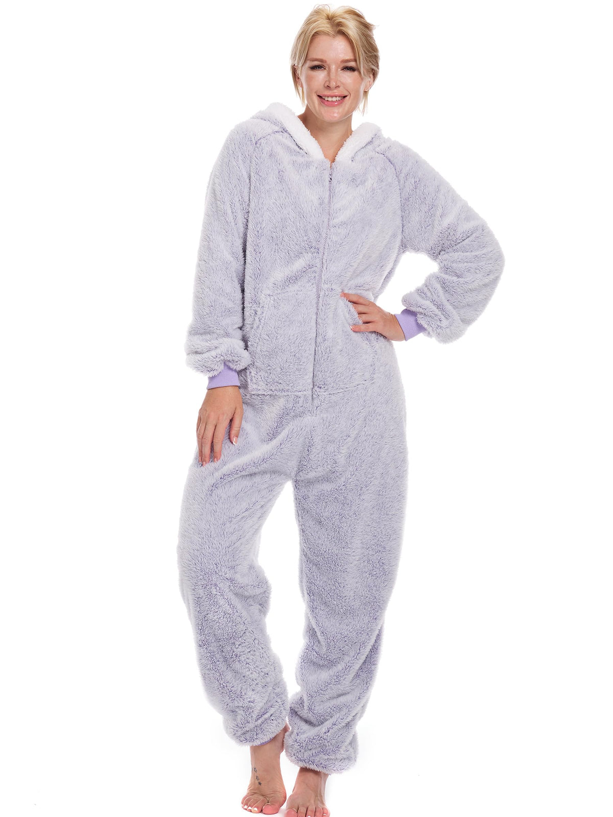 Onesie Pajamas for Women Fleece Womens Onesie Pajamas, Fuzzy Pajama Onesies for Women