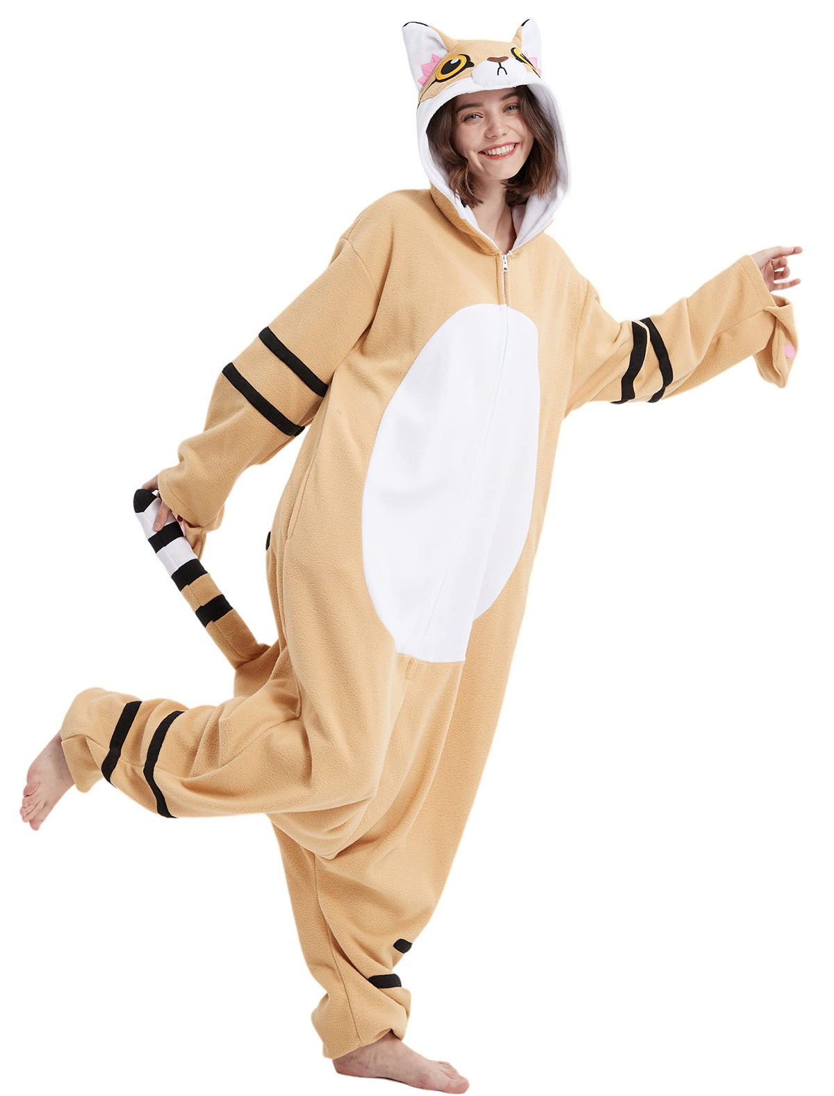 SAMGU Adult Onesie Animal Halloween Cosplay Costume One Piece Pajamas for Women and Men