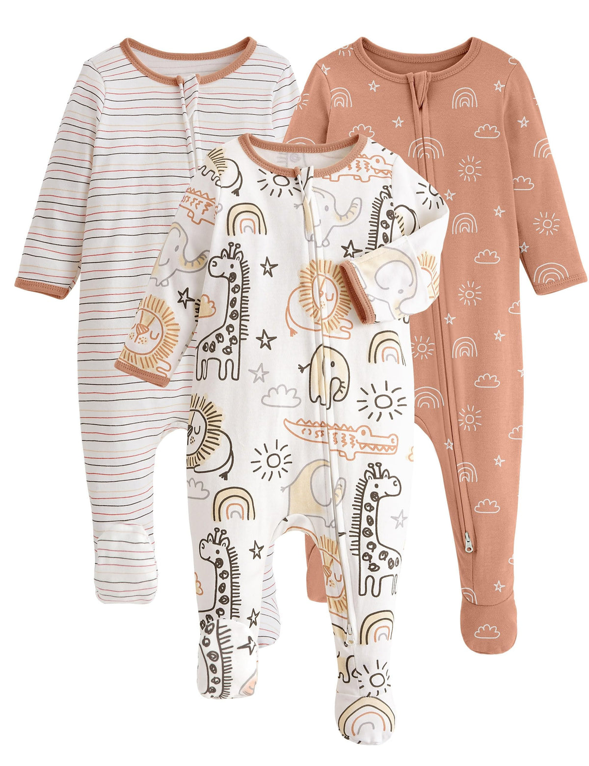 Yoofoss Baby Pajamas 100% Organic Cotton Newborn Sleepers Boy Girl Clothes