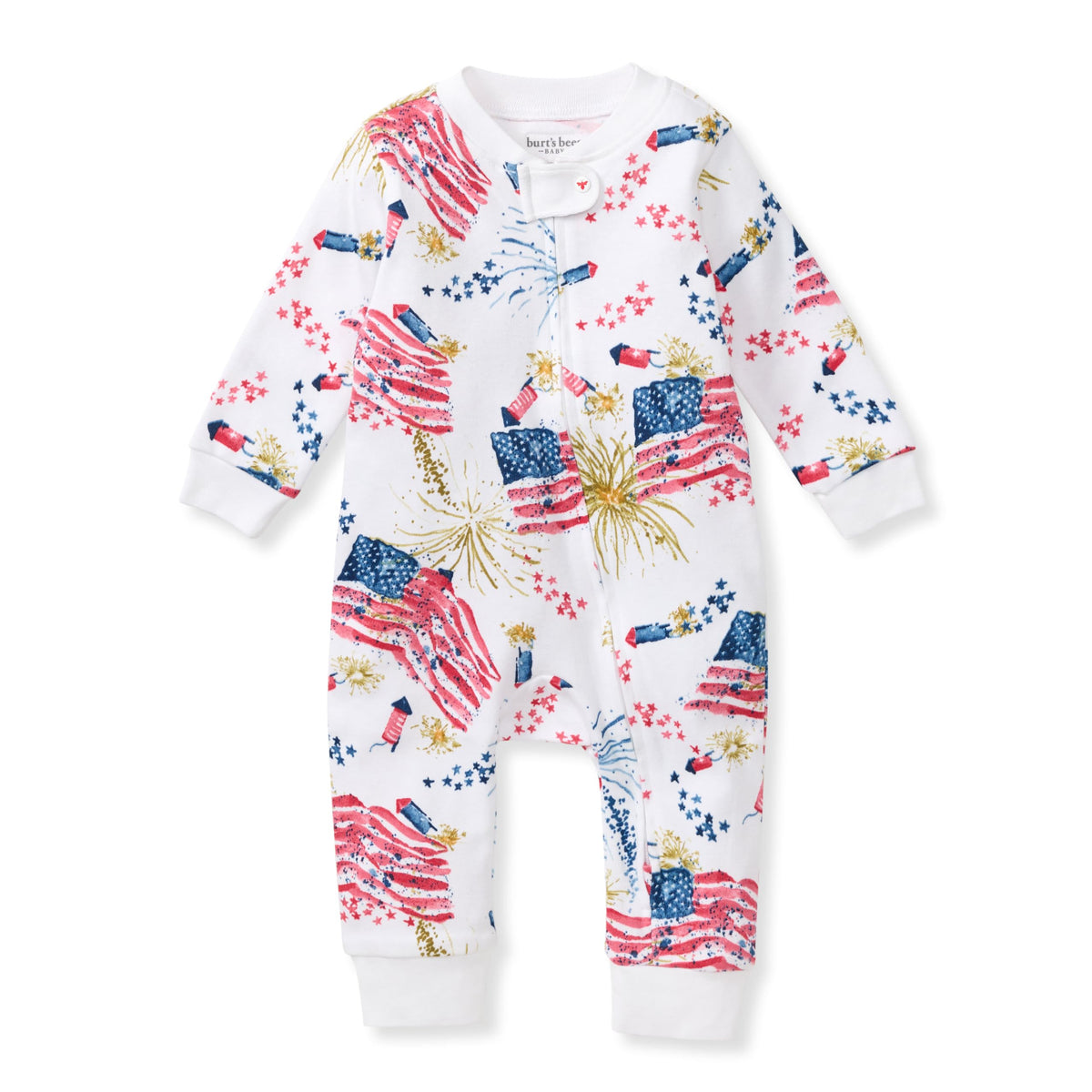 Burt's Bees Baby Unisex Sleep and Play Pajama, Footless One-Piece Zipper PJ