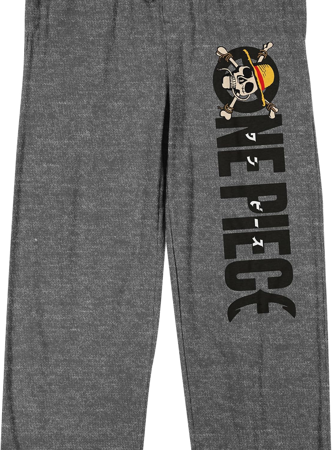 Bioworld One Piece (Manga) Title Logo Men's Heather Gray Sleep Pants