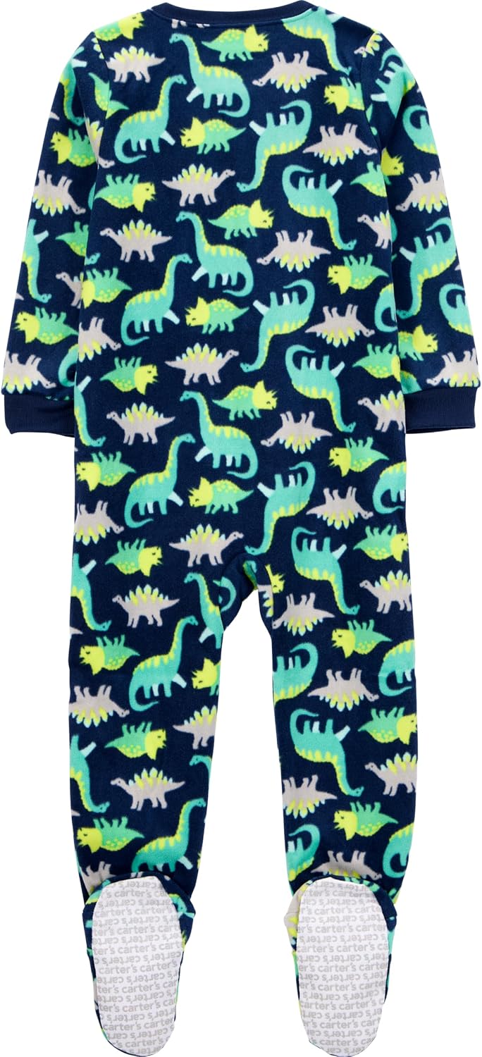 Simple Joys by Carter's Baby Boys Loose-Fit Flame Resistant Fleece Footed Pajamas