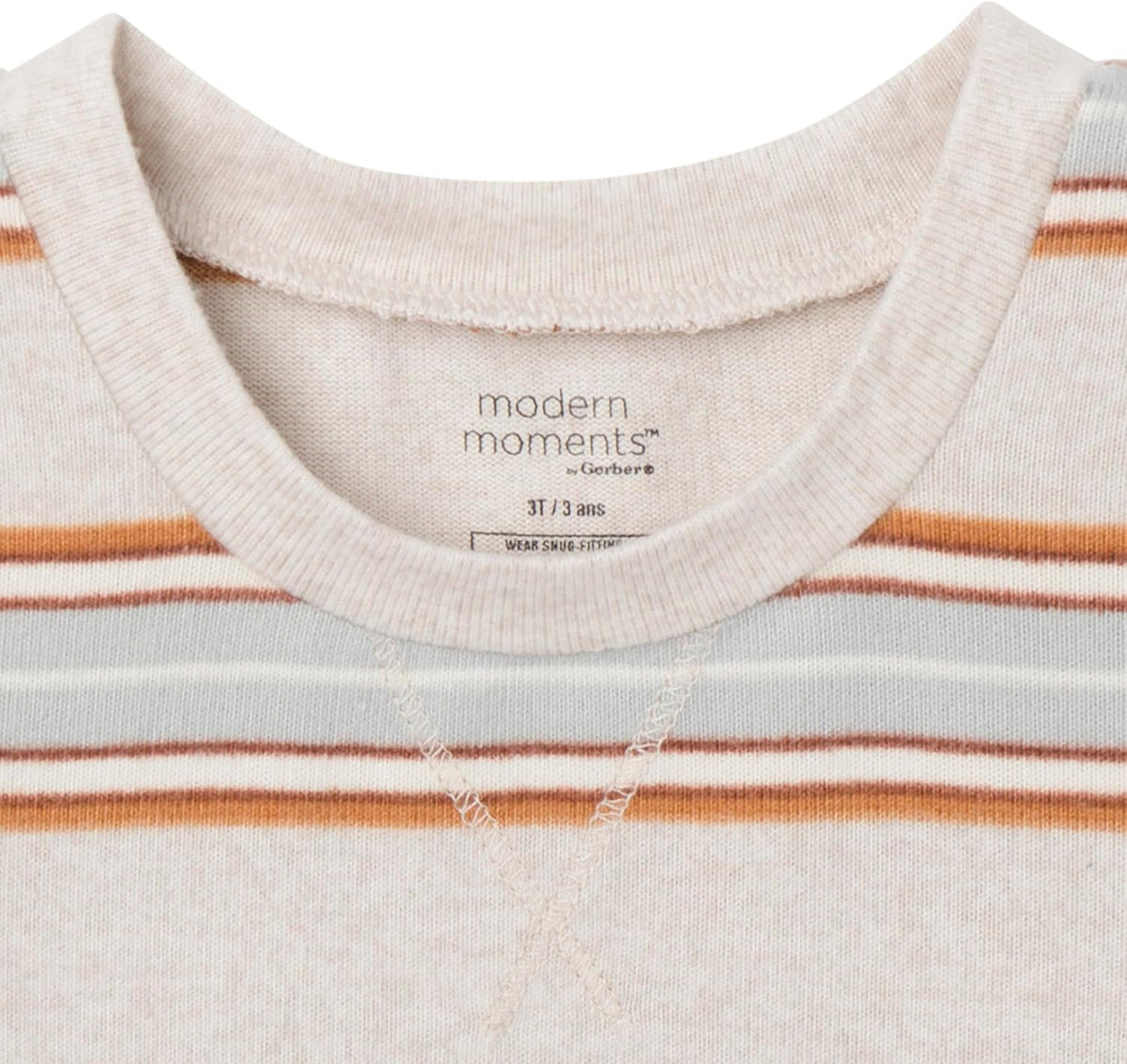 Modern Moments by Gerber Baby Toddler Hacci Snug Fit 2-piece Pajama Set