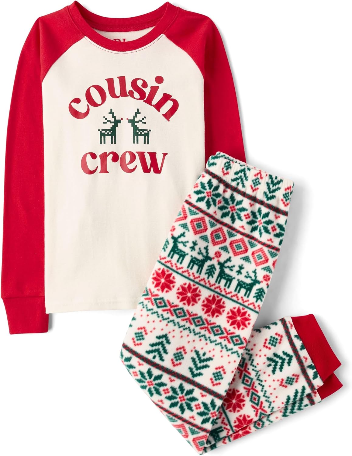 The Children's Place Baby and Kids' Sibling Matching Christmas Pajama Sets, Fleece