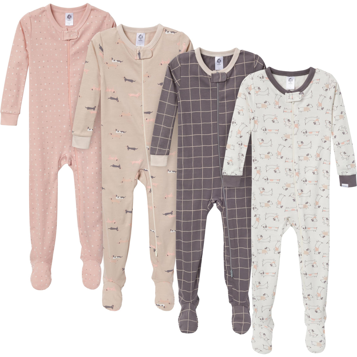 Gerber Baby Boys 4-Pack Footed Pajamas