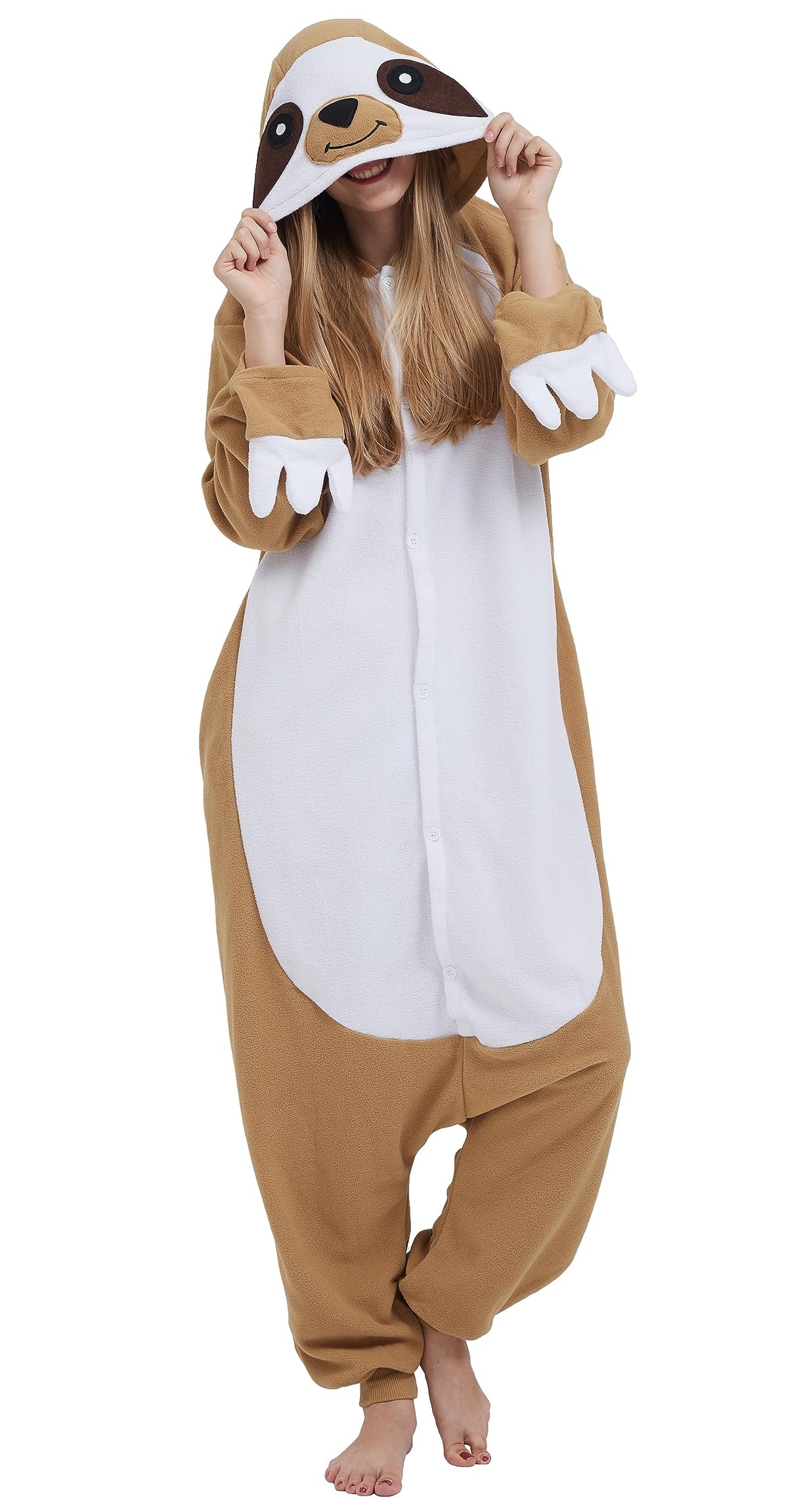 SAMGU Adult Onesie Animal Halloween Cosplay Costume One Piece Pajamas for Women and Men
