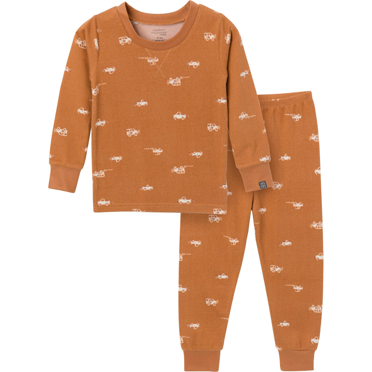 Modern Moments by Gerber Baby Toddler Hacci Snug Fit 2-piece Pajama Set