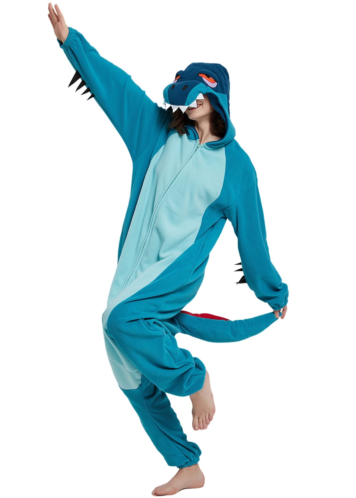 SAMGU Adult Onesie Animal Halloween Cosplay Costume One Piece Pajamas for Women and Men