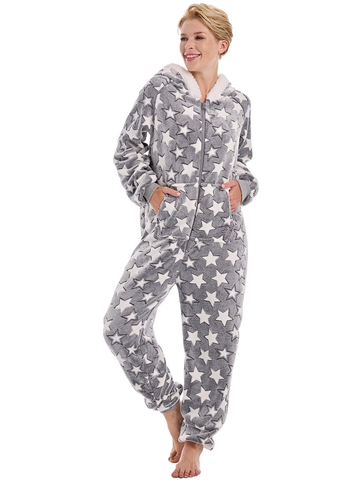 Onesie Pajamas for Women Fleece Womens Onesie Pajamas, Fuzzy Pajama Onesies for Women