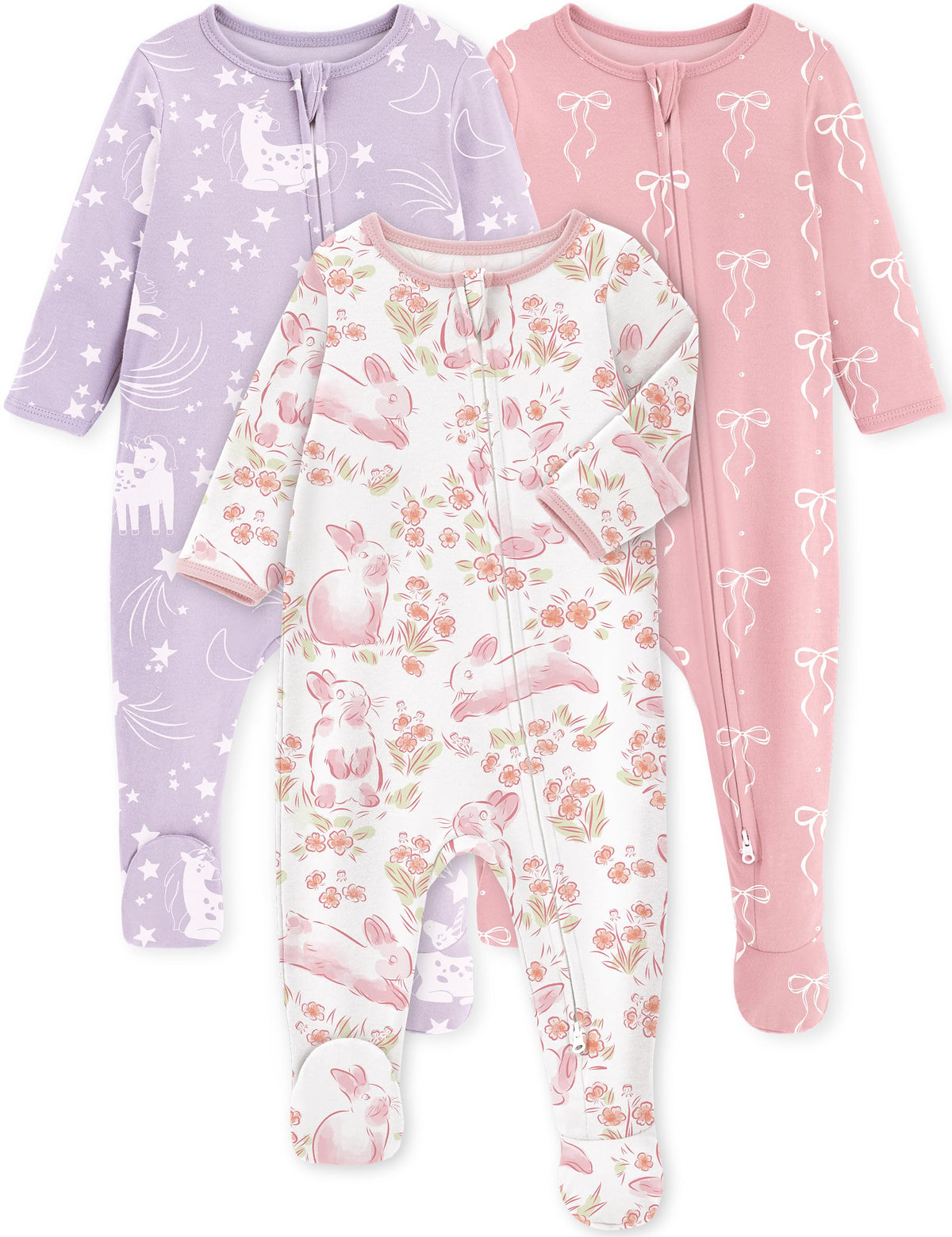Yoofoss Baby Pajamas 100% Organic Cotton Newborn Sleepers Boy Girl Clothes