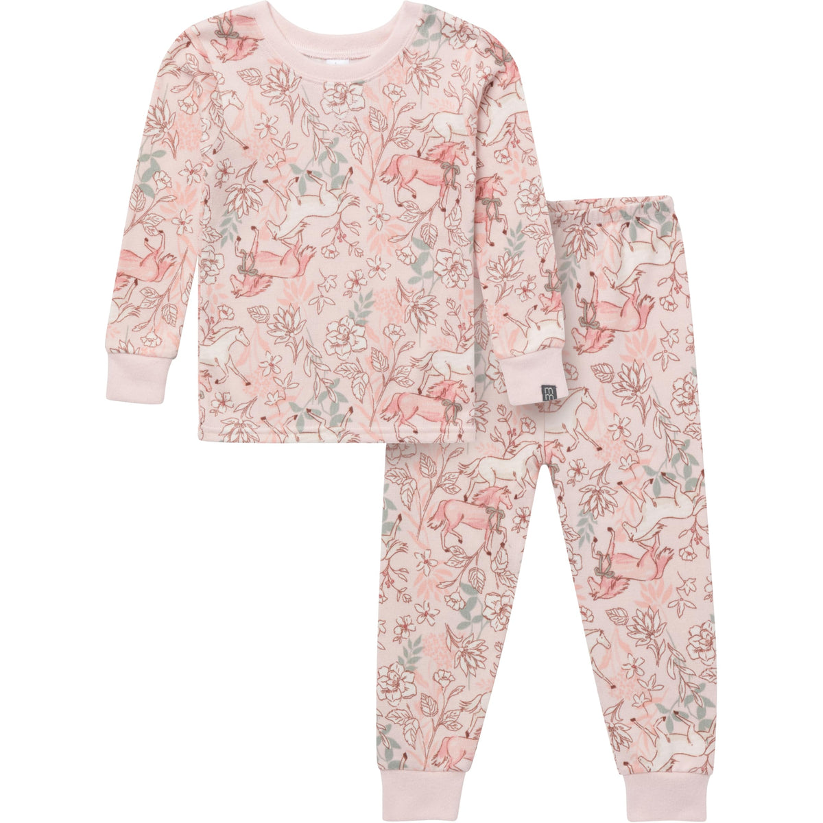 Modern Moments by Gerber Baby Toddler Hacci Snug Fit 2-piece Pajama Set