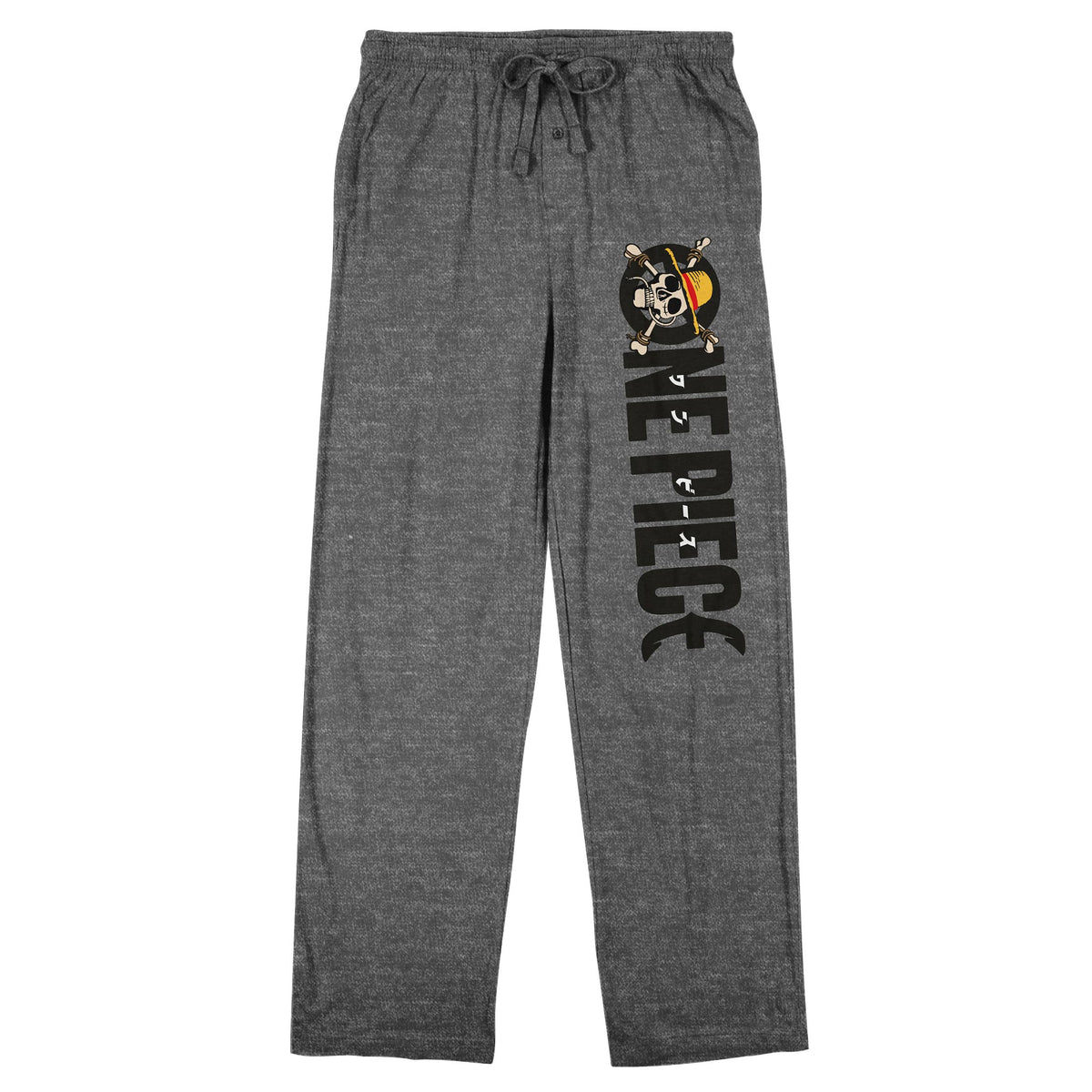 Bioworld One Piece (Manga) Title Logo Men's Heather Gray Sleep Pants