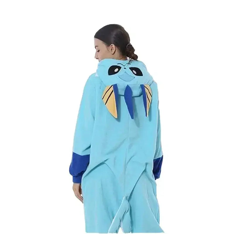 Glaceon Kigurumi Onesie Cosplay Costume Pajamas Halloween Christmas Pajamas Anime Warm Homewear For Adult