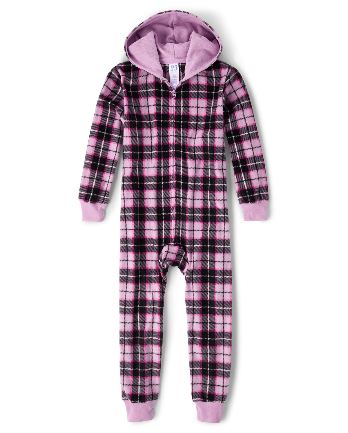 The Children's Place Girls' Long Sleeve Fleece Zip Up One Piece Pajama