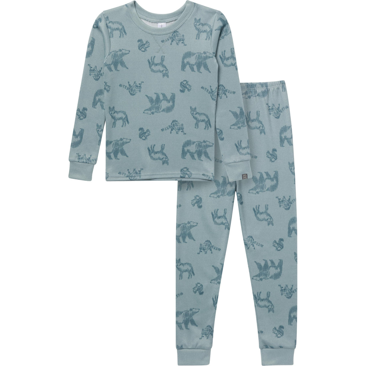 Modern Moments by Gerber Baby Toddler Hacci Snug Fit 2-piece Pajama Set