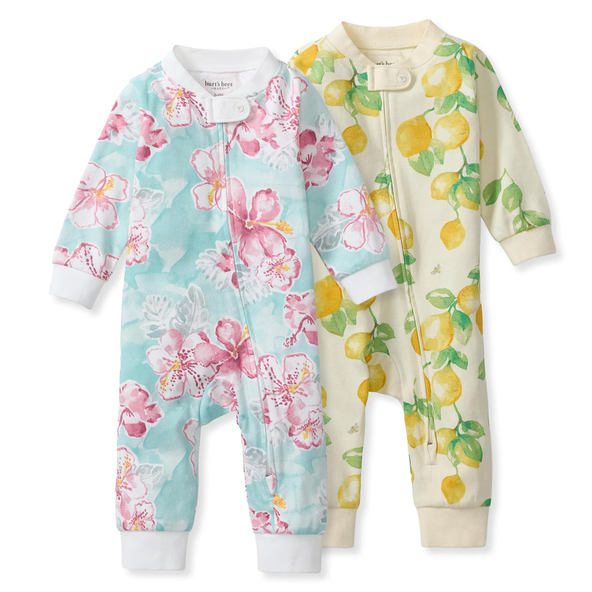 Burt's Bees Baby Unisex Sleep and Play Pajama, Footless One-Piece Zipper PJ
