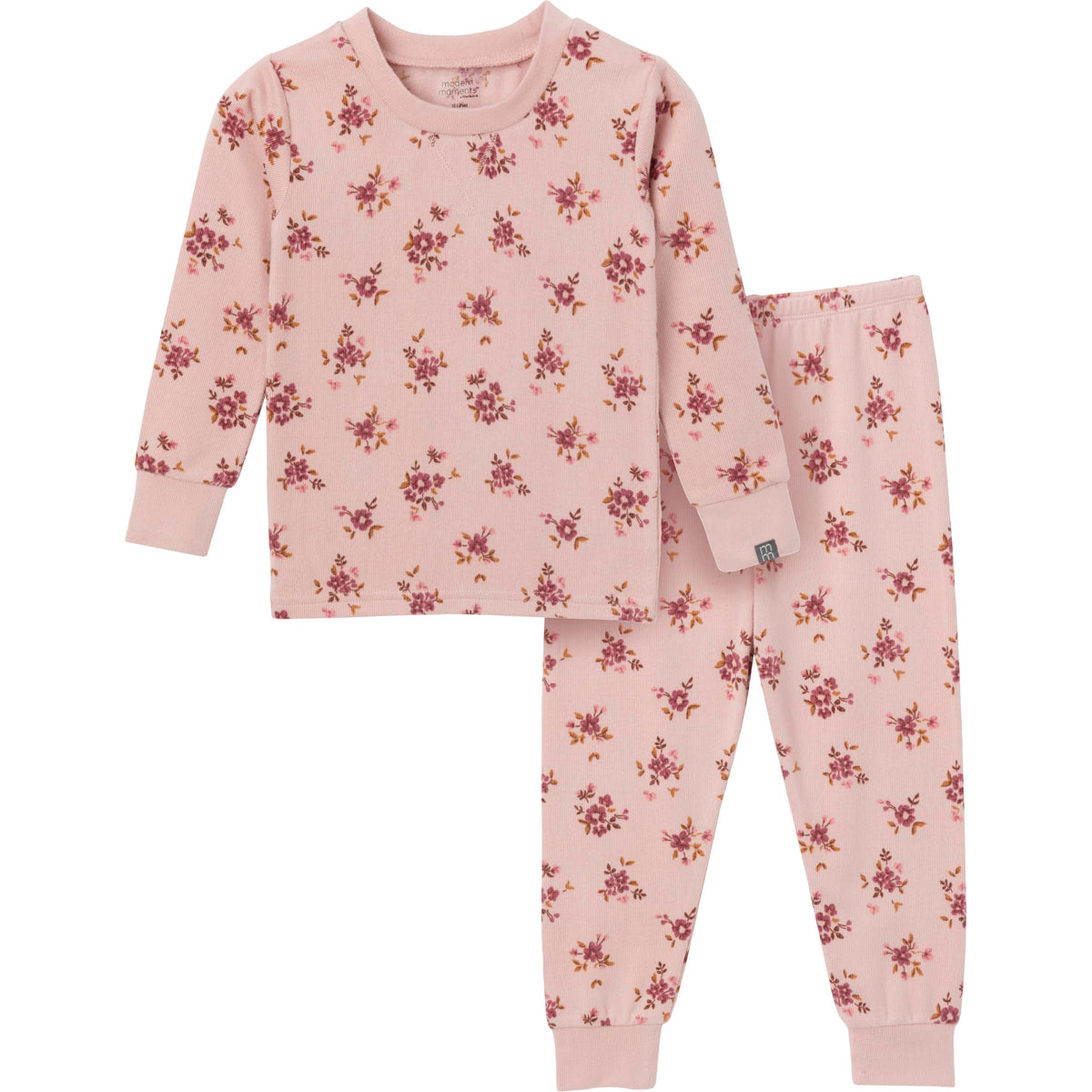 Modern Moments by Gerber Baby Toddler Hacci Snug Fit 2-piece Pajama Set