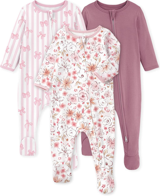 Yoofoss Baby Pajamas 100% Organic Cotton Newborn Sleepers Boy Girl Clothes