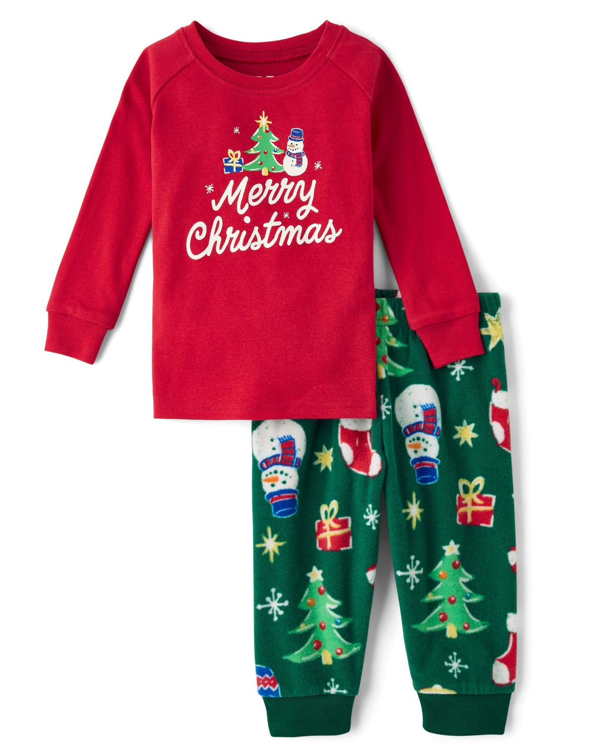 The Children's Place Baby and Kids' Sibling Matching Christmas Pajama Sets, Fleece