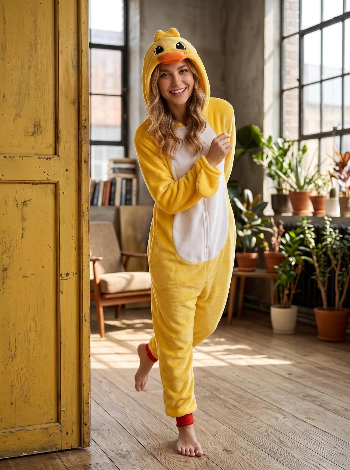 Unisex Adult Onesie Pajamas Animal One Piece Pajamas Halloween Costume Sleepwear Homewear