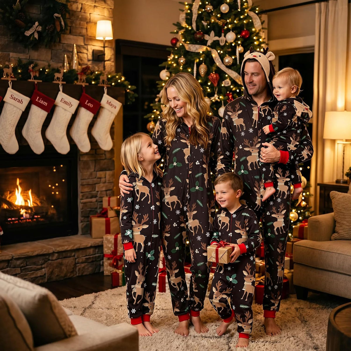 Neufigr Matching Christmas Pajamas for Family Christmas Pjs