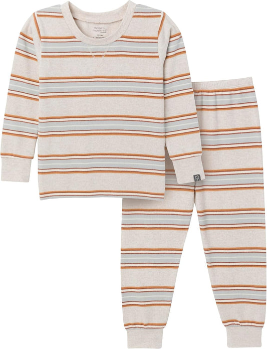 Modern Moments by Gerber Baby Toddler Hacci Snug Fit 2-piece Pajama Set