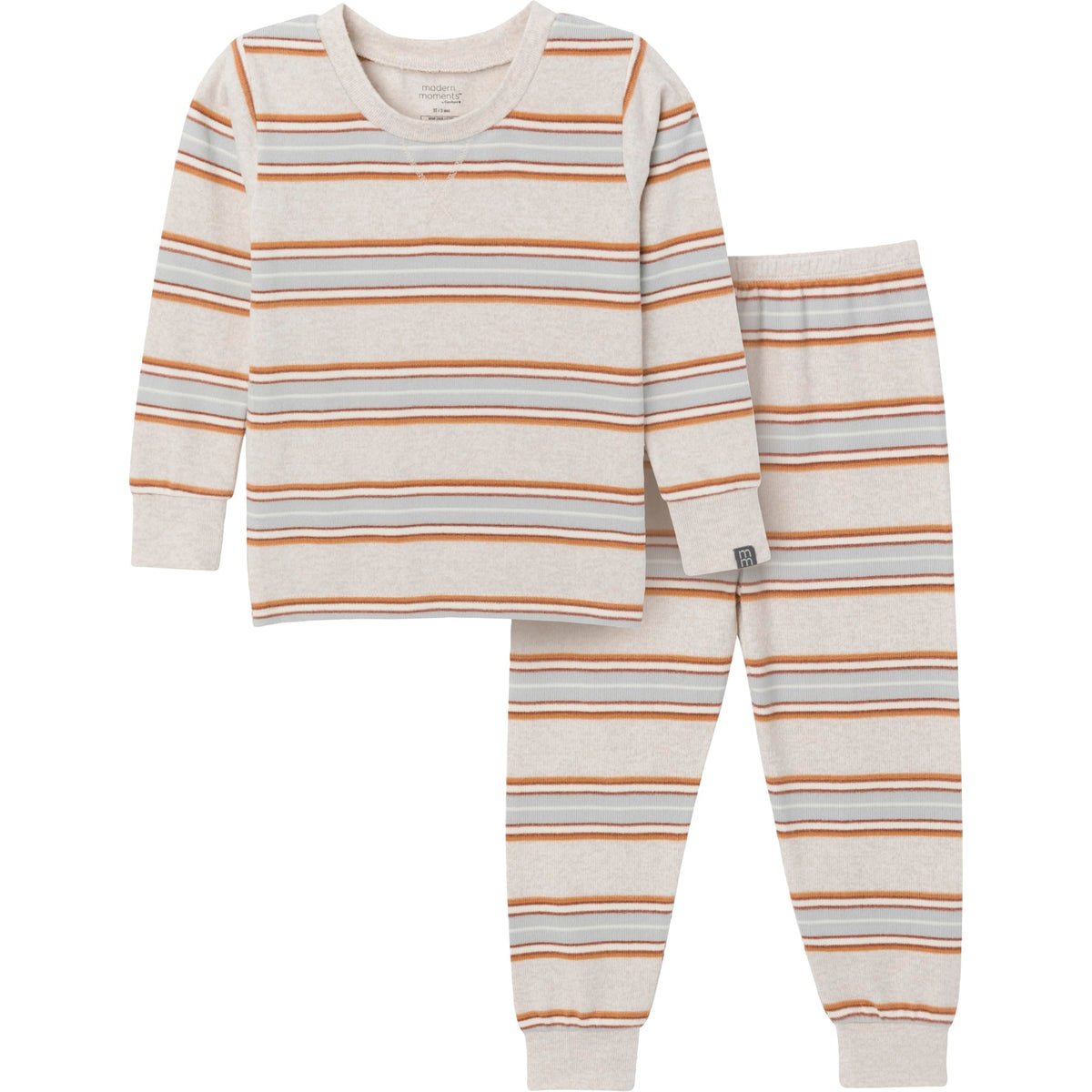 Modern Moments by Gerber Baby Toddler Hacci Snug Fit 2-piece Pajama Set