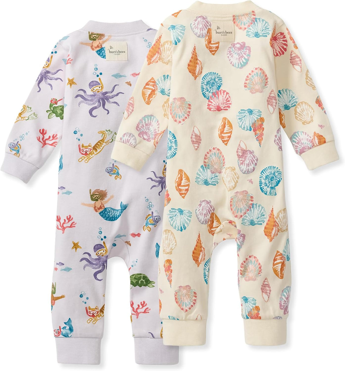 Burt's Bees Baby Unisex Sleep and Play Pajama, Footless One-Piece Zipper PJ