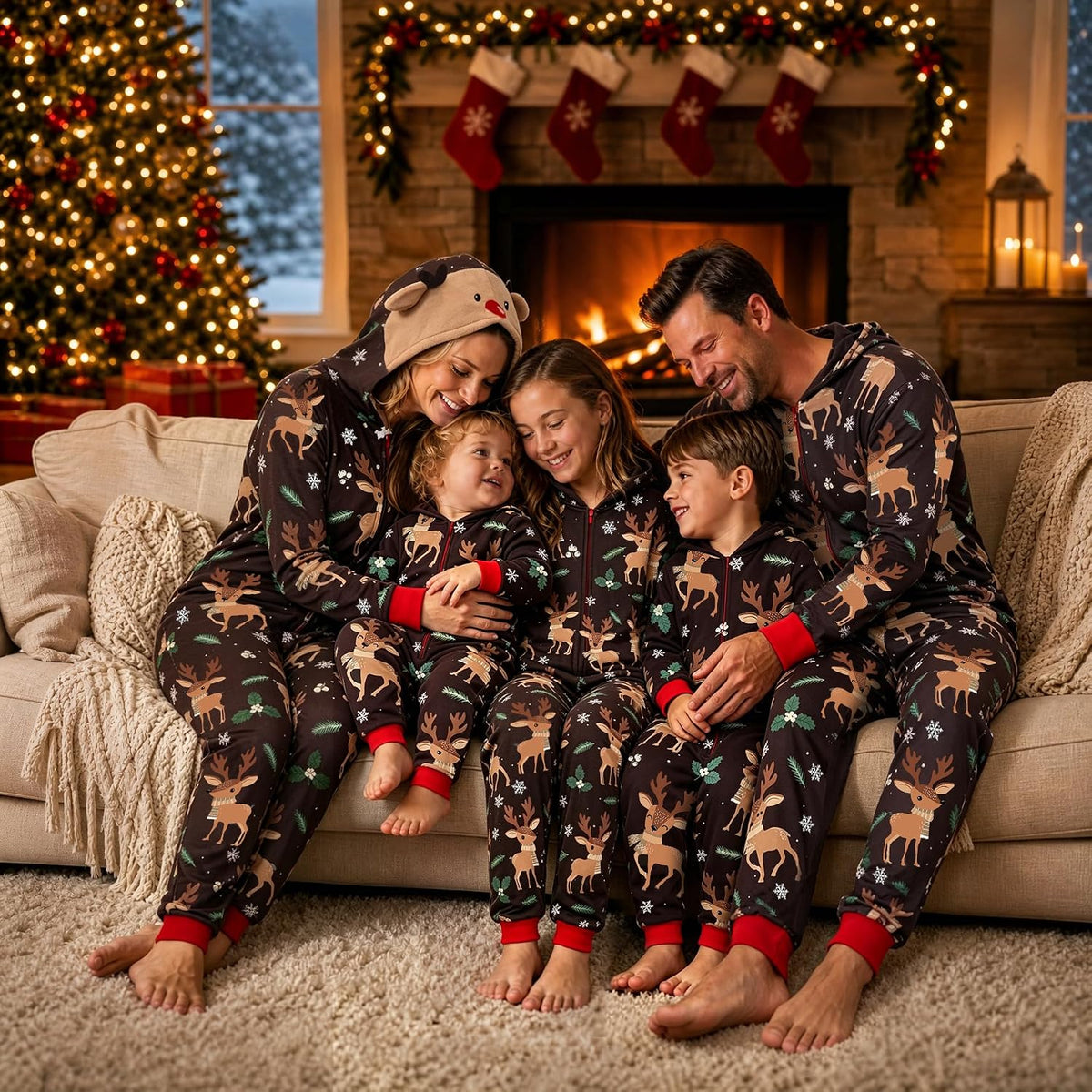 Neufigr Matching Christmas Pajamas for Family Christmas Pjs