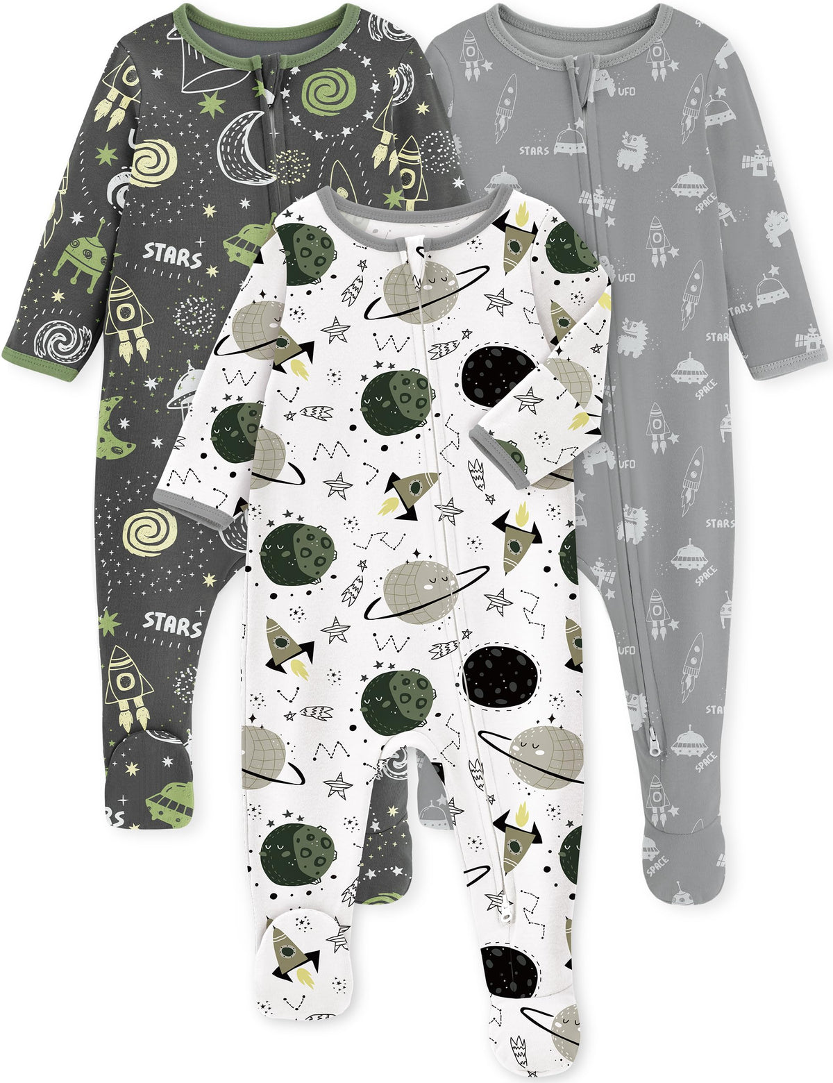 Yoofoss Baby Pajamas 100% Organic Cotton Newborn Sleepers Boy Girl Clothes