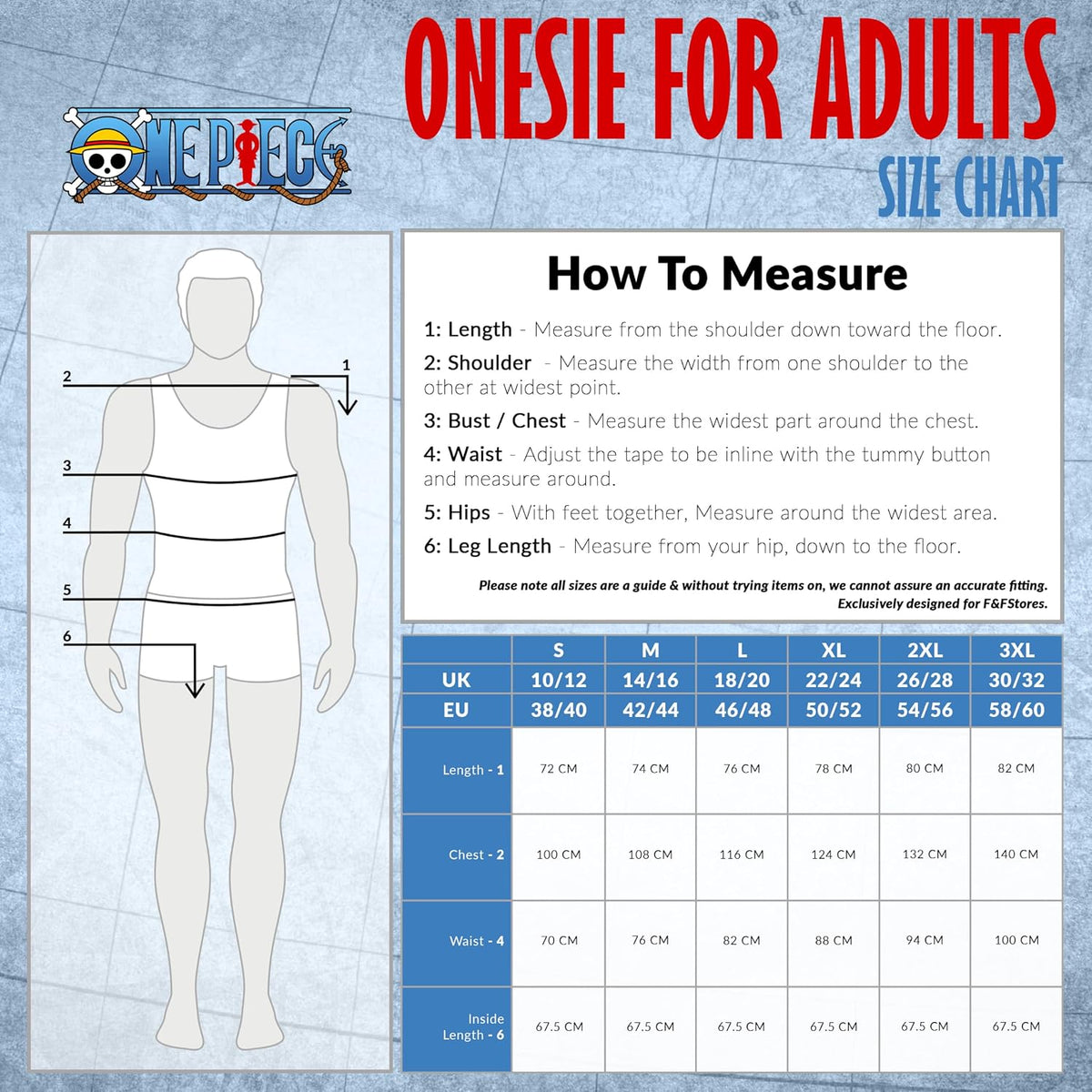 One Piece Anime Merch Manga Jumpsuit One-Piece Pajamas for Teens and Men Warm, Cozy Soft Lounge Wear, Luffy Gifts for Men