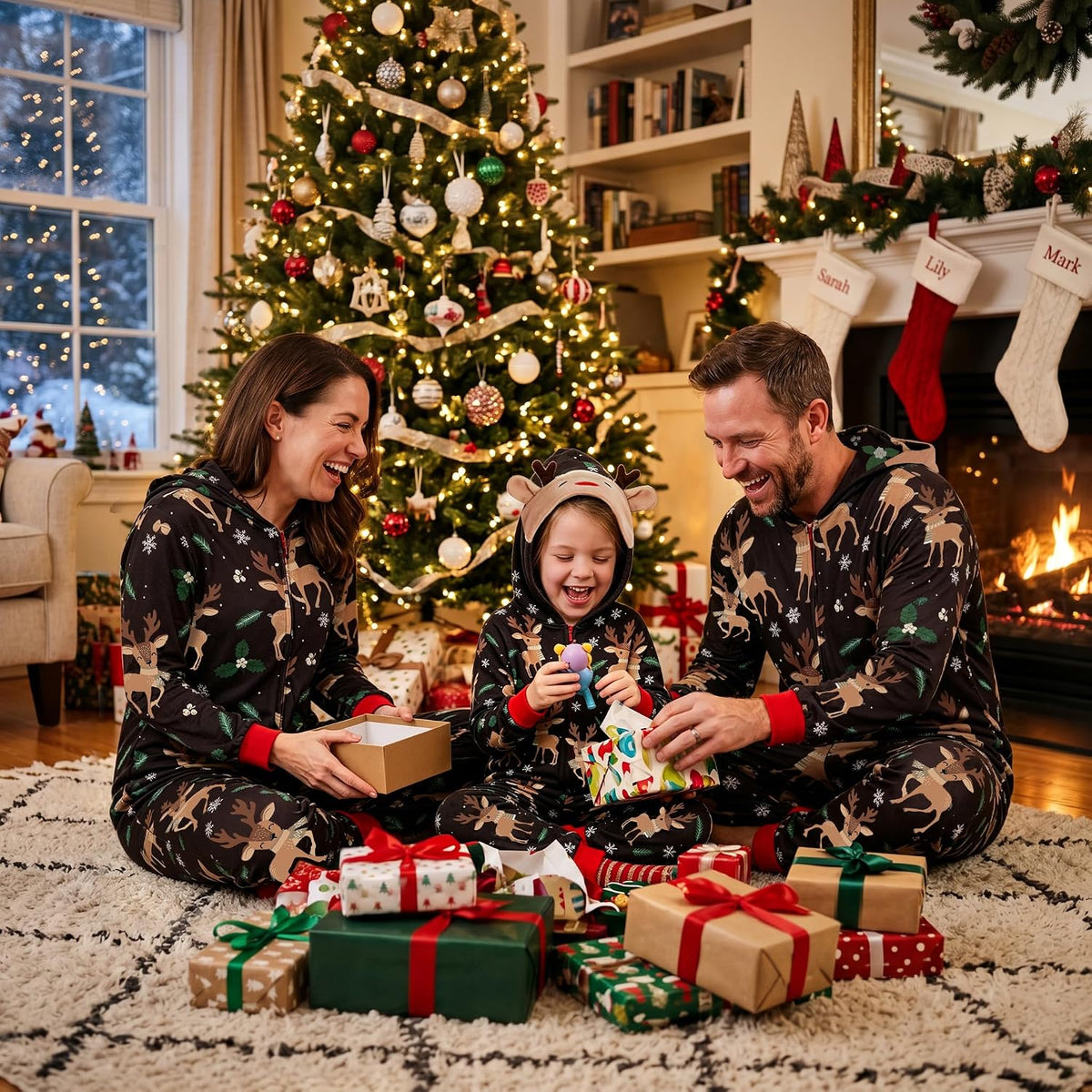 Neufigr Matching Christmas Pajamas for Family Christmas Pjs