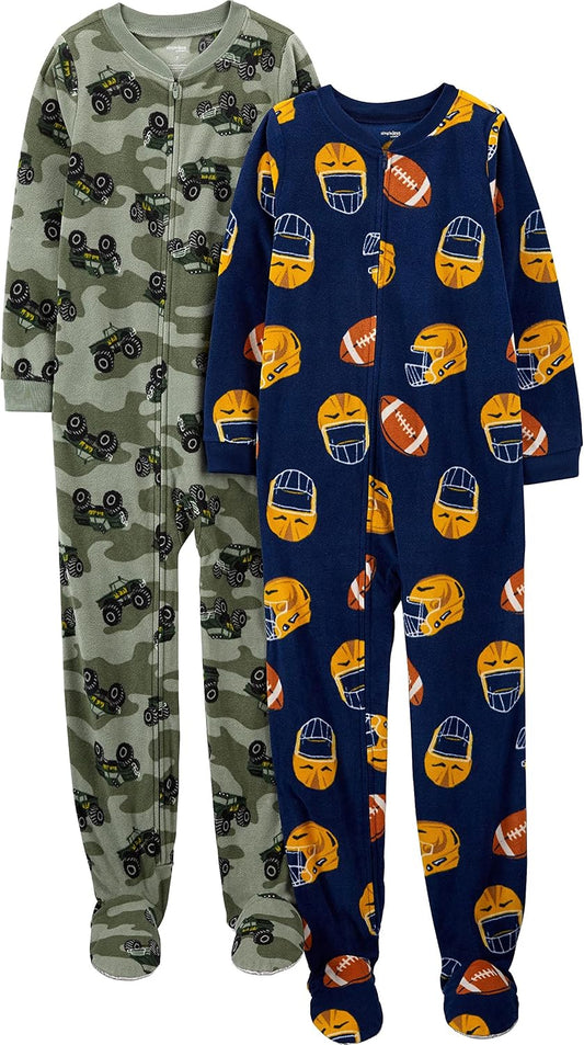 Simple Joys by Carter's Kids' Loose-fit Flame Resistant Fleece Footed Pajamas