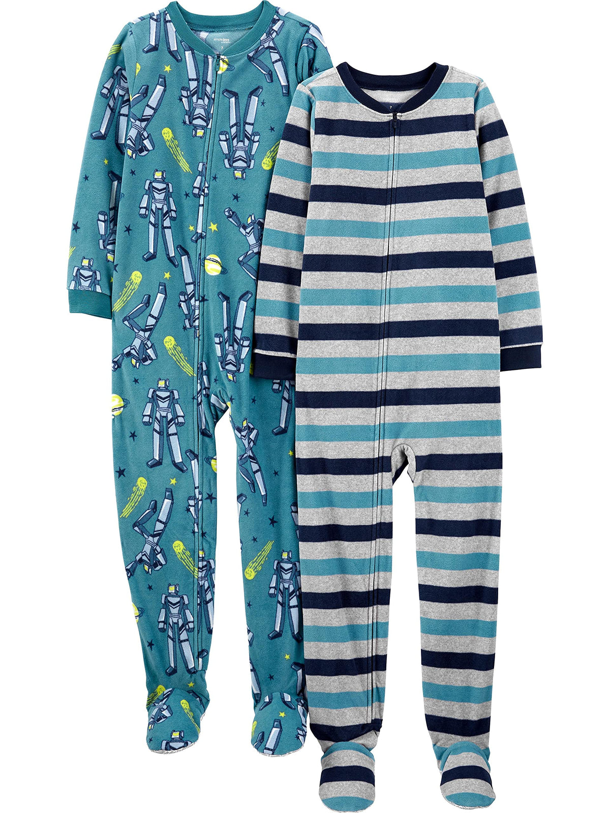 Simple Joys by Carter's Kids' Loose-fit Flame Resistant Fleece Footed Pajamas
