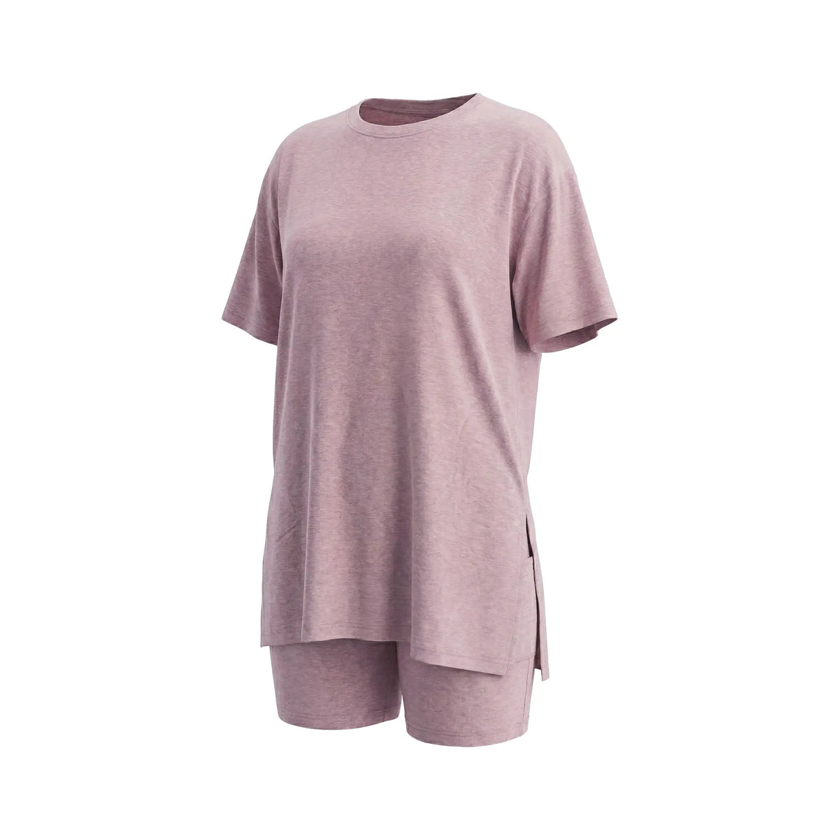 SHOWITTY Womens Lounge Set – Short Sleeve Crew Neck Top and Shorts Set, 88% Recycled Polyester Pajama Outfit with Side Pockets, Soft Stretch 2 Piece Outfit #tiktokshopsummersale